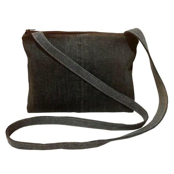 Blue Denim Small Crossbody Bag One Of A Kind - Picture 2 of 4